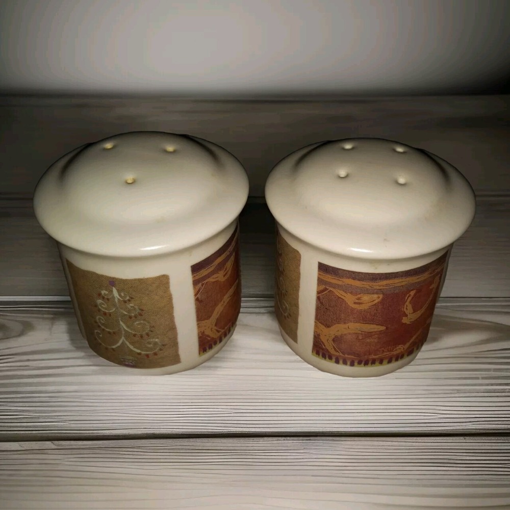Pfaltzgraff‎ Holiday Spice Vintage Salt And Pepper Set Shakers